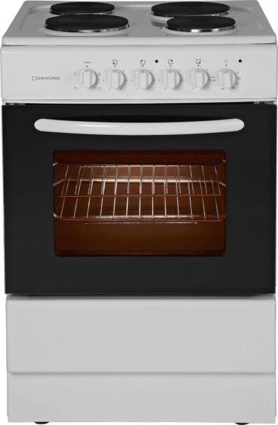 Cookworks - CES60W Single Electric Cooker - White